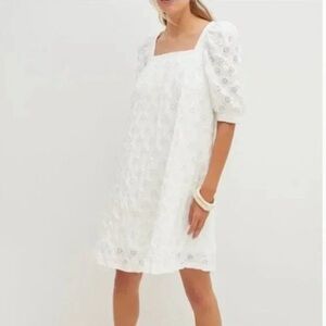 Maeve Eyelet Mini Dress Size Medium
